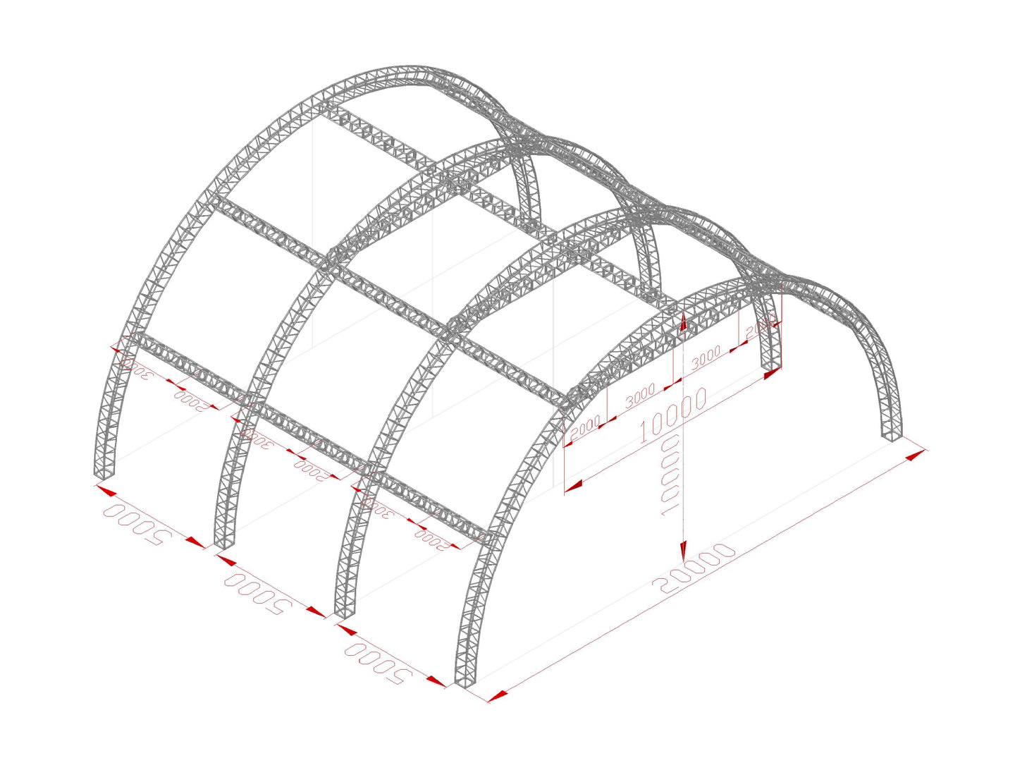 Outdoor Concert Tunnel Roofing Truss Stage