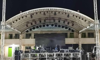 Maßgefertigte Aluminium-Biegedach-Stufe